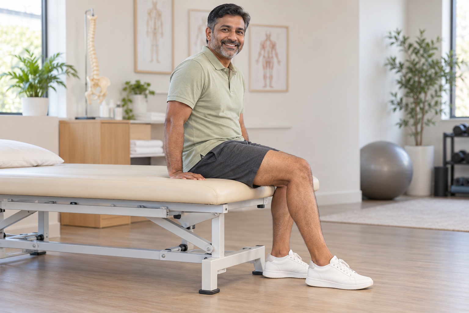 Patient at an orthopedic consultation